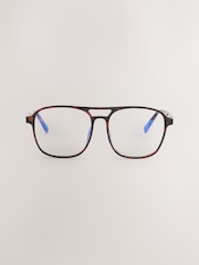 Brown Blue Light Glass - Image 5 of 6