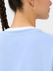Sweaty Betty Blue After Class Longline Piped Sweatshirt - Image 6 of 7