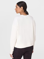 Sweaty Betty White After Class Crop Sweatshirt - Image 3 of 7