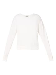 Sweaty Betty White After Class Crop Sweatshirt - Image 7 of 7