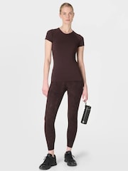 Sweaty Betty Brown 7/8 Length Power Workout Leggings - Image 1 of 9