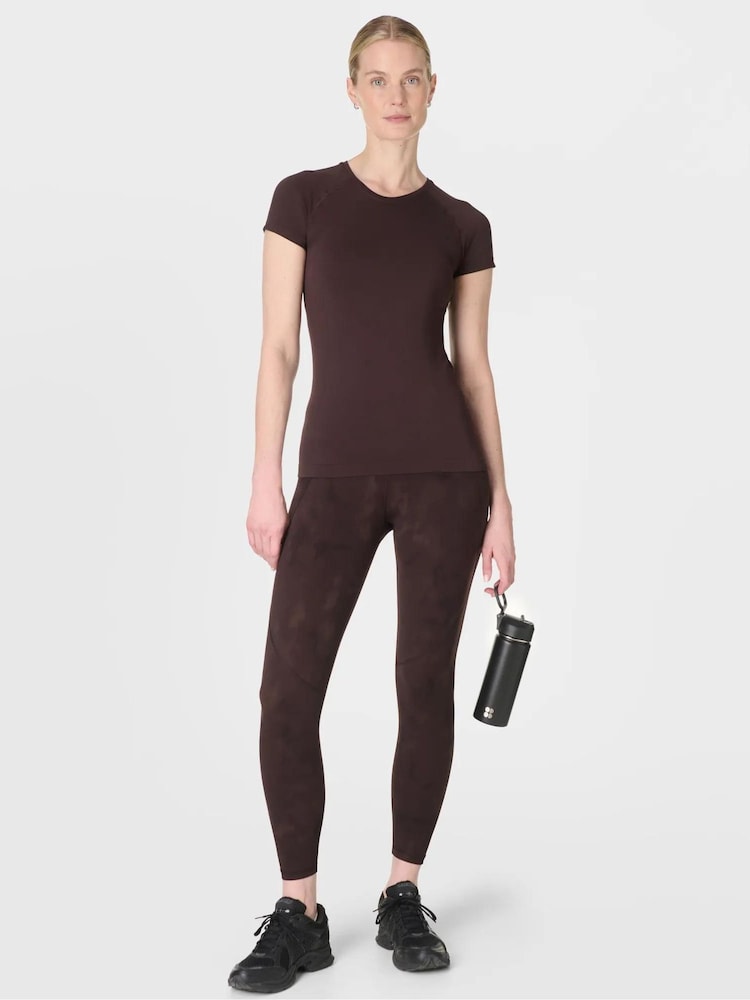 Sweaty Betty Brown 7/8 Length Power Workout Leggings - Image 1 of 9