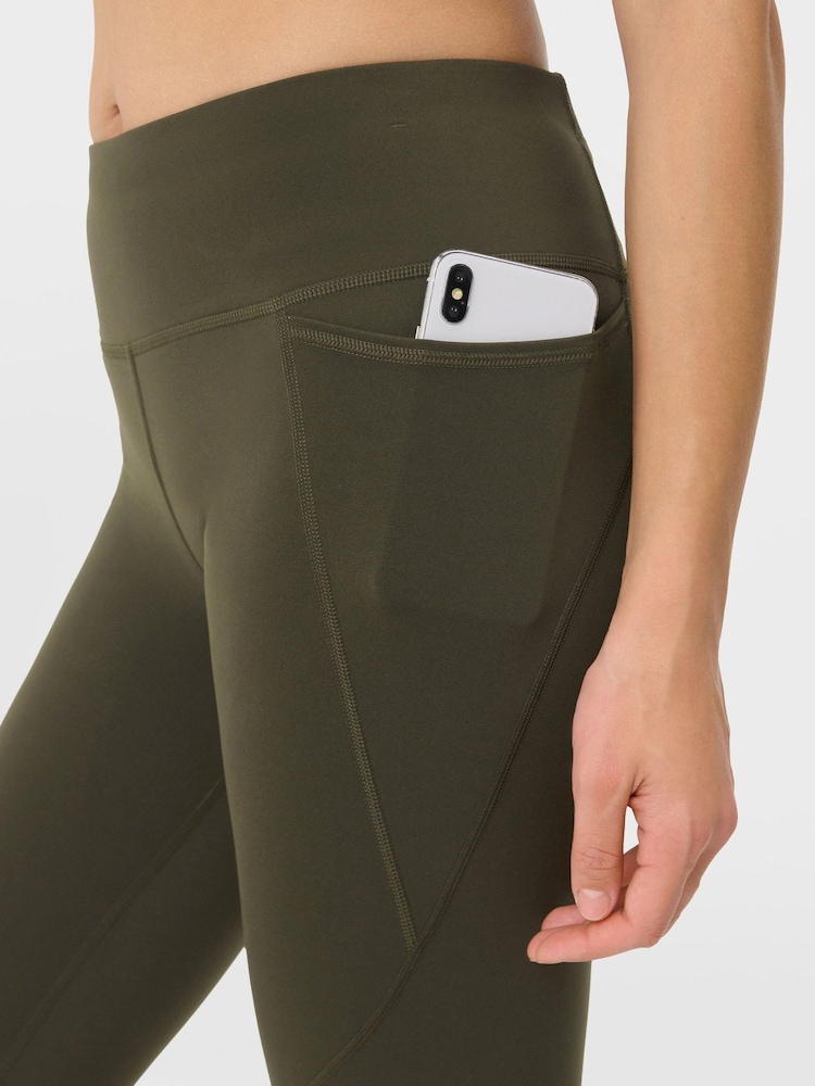 Sweaty Betty Dark Green 7/8 Length Power Workout Leggings - Image 8 of 8 Sweaty Betty Dark Green 7/8 Length Power Workout Leggings - Image 8 of 8