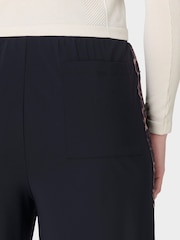 Sweaty Betty Black Explorer Wide Leg Printed Side Stripe Trousers - Image 5 of 7