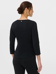 Sweaty Betty Black Ultimate Studio 3/4 Sleeve T-Shirt - Image 2 of 6