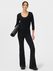 Sweaty Betty Black Ultimate Studio 3/4 Sleeve T-Shirt - Image 3 of 6