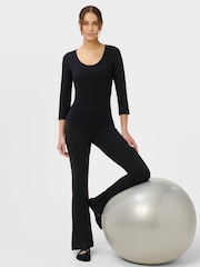 Sweaty Betty Black Ultimate Studio 3/4 Sleeve T-Shirt - Image 5 of 6