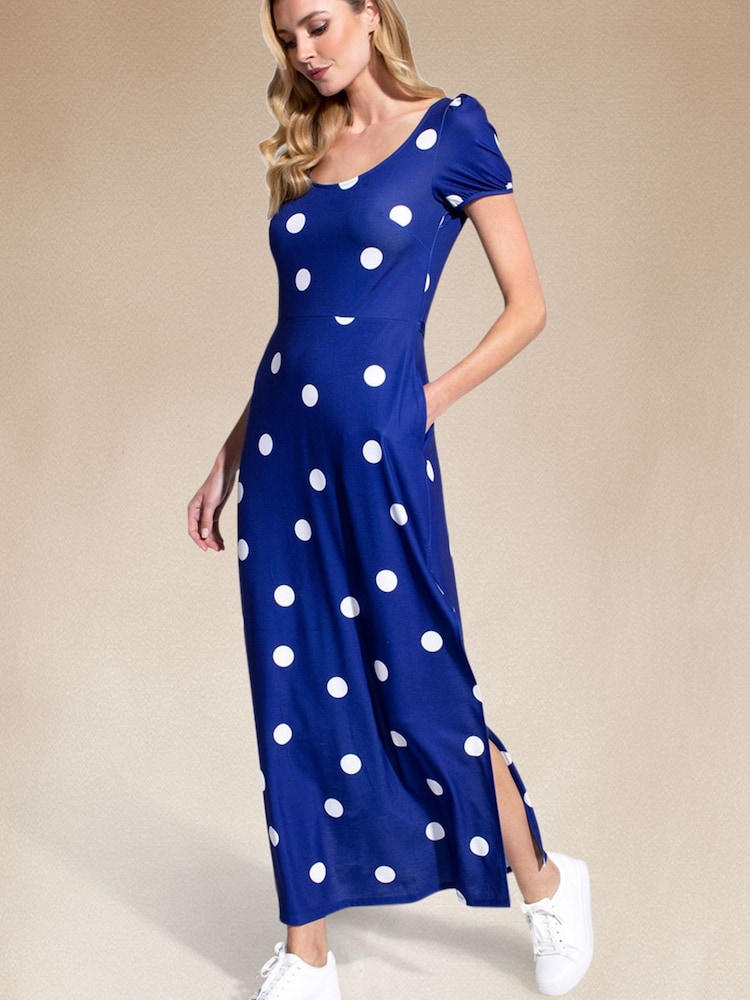 Hot Squash Split Hem Scoop Neck Maxi Dress - Bild 2 von 3