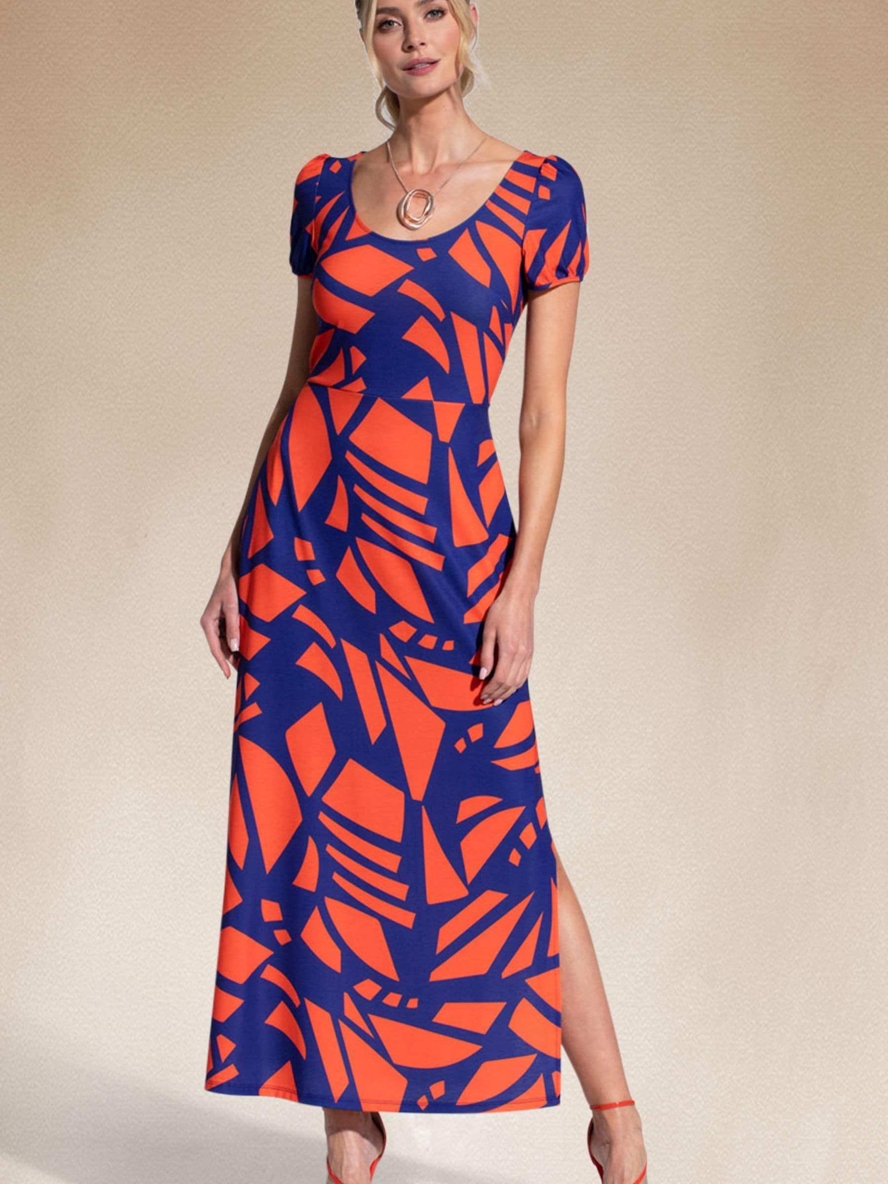 Hot Squash Women's Split Hem Scoop Neck Maxi Dress | Size: 12 - Image 2
