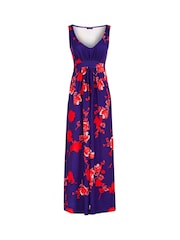 Hot Squash Empire Waist Maxi Blue Dress - Image 1 of 1