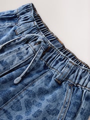 Leopard Print Denim - Pantalones de pernera ancha fáciles de poner (3-16años) - Imagen 3 de 4