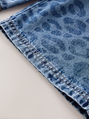 Leopard Print Denim - Pantalones de pernera ancha fáciles de poner (3-16años) - Imagen 4 de 4