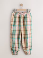 Pink/Green Check Cuffed Trousers (3-16yrs) - Image 1 of 4