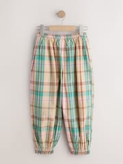 Pink/Green Check Cuffed Trousers (3-16yrs) - Image 2 of 4