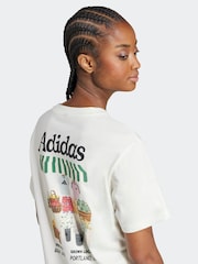 adidas White Farmers Market Graphic T-Shirt - Image 5 of 6
