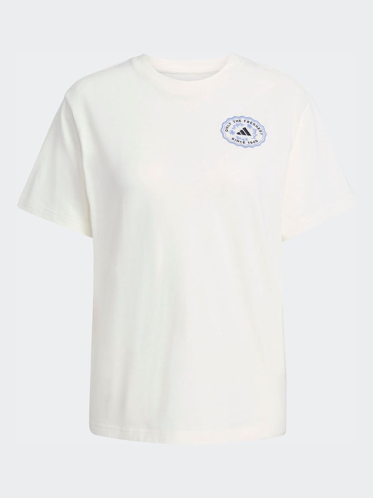 adidas White Farmers Market Graphic T-Shirt - Image 6 of 6 adidas White Farmers Market Graphic T-Shirt - Image 6 of 6