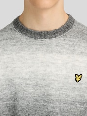Lyle & Scott Grey Ombre Crew Neck Jumper - Image 3 of 6
