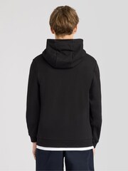 Lyle & Scott Black Pixelated Eagle Print Hoodie - Image 4 of 6