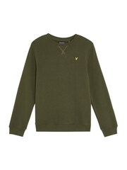Lyle & Scott Green Crew Neck Boys Sweatshirt - Image 1 of 3