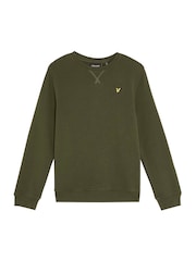Lyle & Scott Green Crew Neck Boys Sweatshirt - Image 5 of 7
