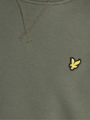 Lyle & Scott Green Crew Neck Boys Sweatshirt - Image 6 of 7