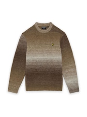 Braun - Lyle & Scott Ombre Crew Neck Jumper - Bild 5 von 6
