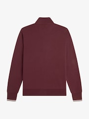 Fred Perry Red Zip Sweatshirt - Image 5 of 5