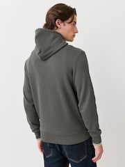 Fred Perry Green Hooded Zip Through Sweatshirt - Image 3 of 6