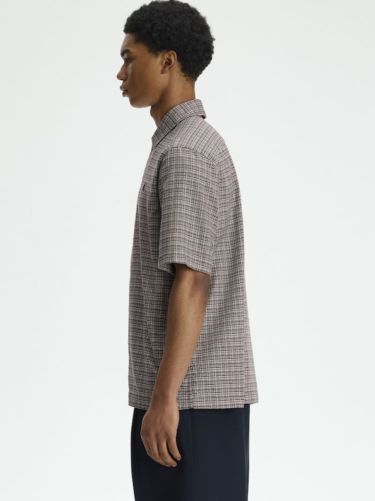 Fred Perry Textured Beach Shirt - Attēls 2 no 5