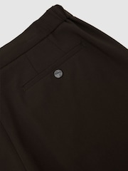 Reiss Brown Found Relaxed Fit Stretch Drawstring Trousers - Image 7 of 7