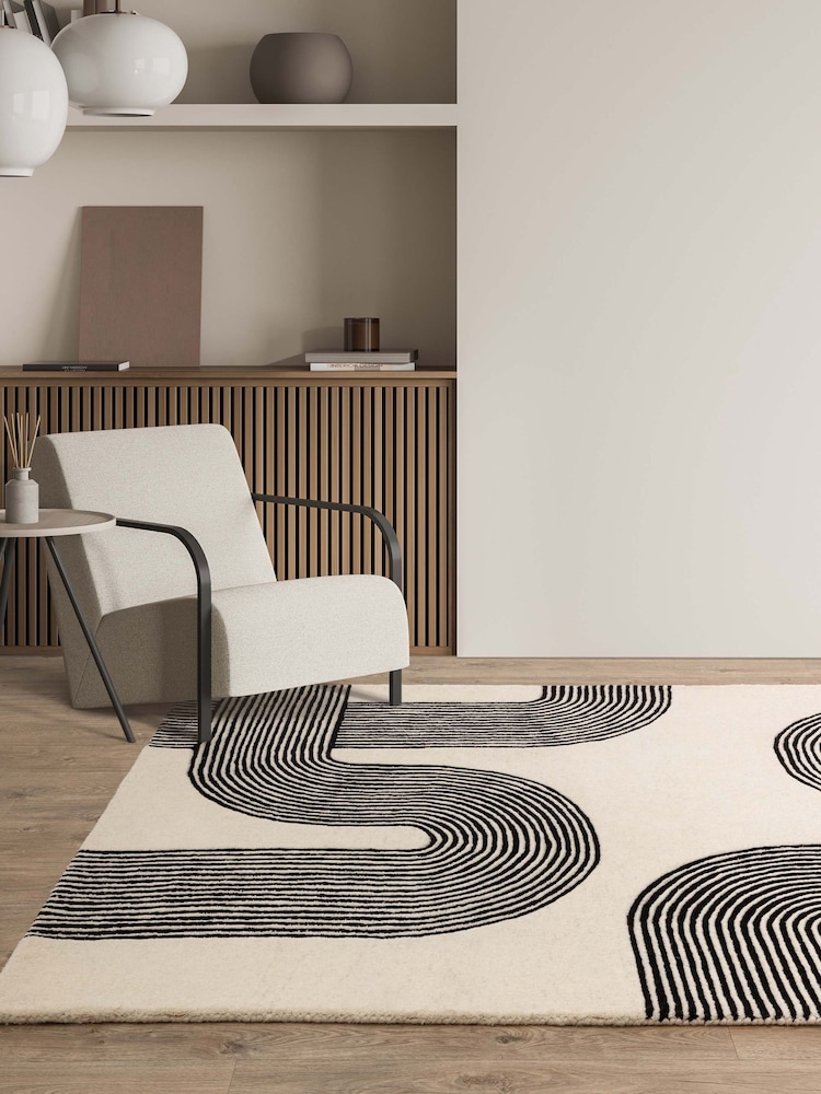 Asiatic Rugs Black Matrix Arches Rug - Image 1 of 6 Asiatic Rugs Black Matrix Arches Rug - Image 1 of 6