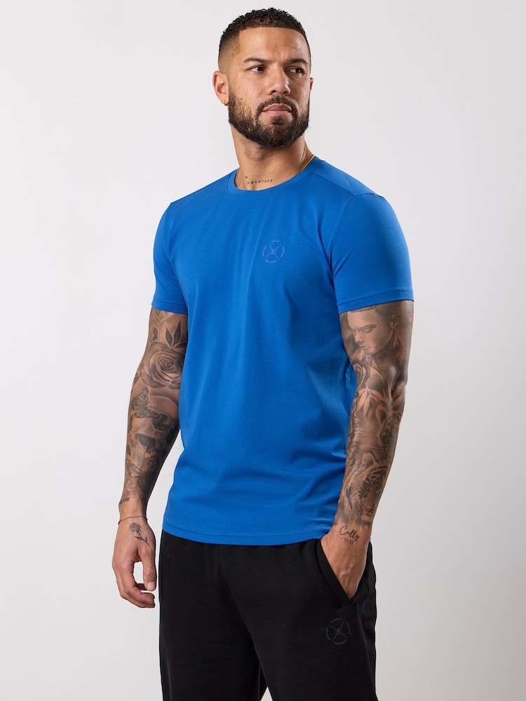 Gym King Blue Stoic Hekla Jersey T-Shirt - Image 1 of 4