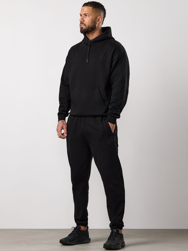 Gym King Black Stoic Esja Loopback Hoodie - Image 1 of 4 Gym King Black Stoic Esja Loopback Hoodie - Image 1 of 4