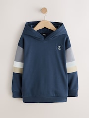 Blue Colourblock Hoodie (3-16yrs) - Image 1 of 5