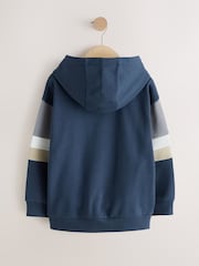 Blue Colourblock Hoodie (3-16yrs) - Image 2 of 5