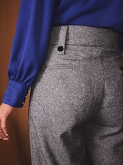 Love & Roses X Binky Grey Waist Detail Check Trousers - Image 3 of 4