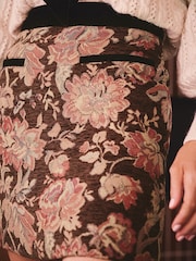 Love & Roses x Binky Multi Floral Tapestry Mini Skirt - Image 2 of 4