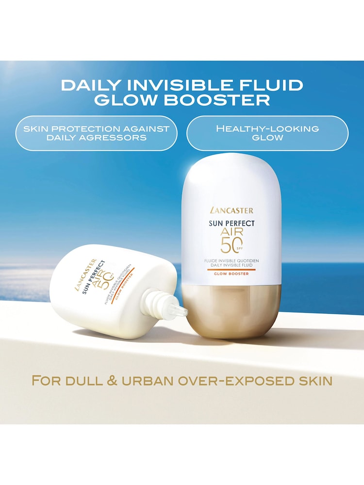 Lancaster Sun Perfect AIR Daily Invisible Fluid SPF50 Glow Booster 40ml - Image 2 of 5