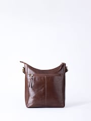 Lakeland Leather Brown Waverton Woven Medium Cross-Body Bag - Image 3 of 8