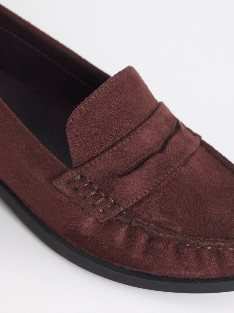 JD Williams Brown Extra Wide Fit Classic Loafers - Image 4 of 4 JD Williams Brown Extra Wide Fit Classic Loafers - Image 4 of 4