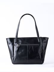 Lakeland Leather Black Waverton Woven Tote Bag - Image 3 of 7