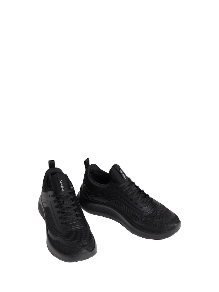 Calvin Klein Black Lightweight Mesh Runner Trainers - Image 4 of 4
