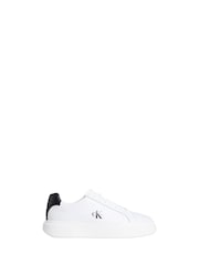 Calvin Klein White Avenue Leather Logo Trainers - Image 1 of 4