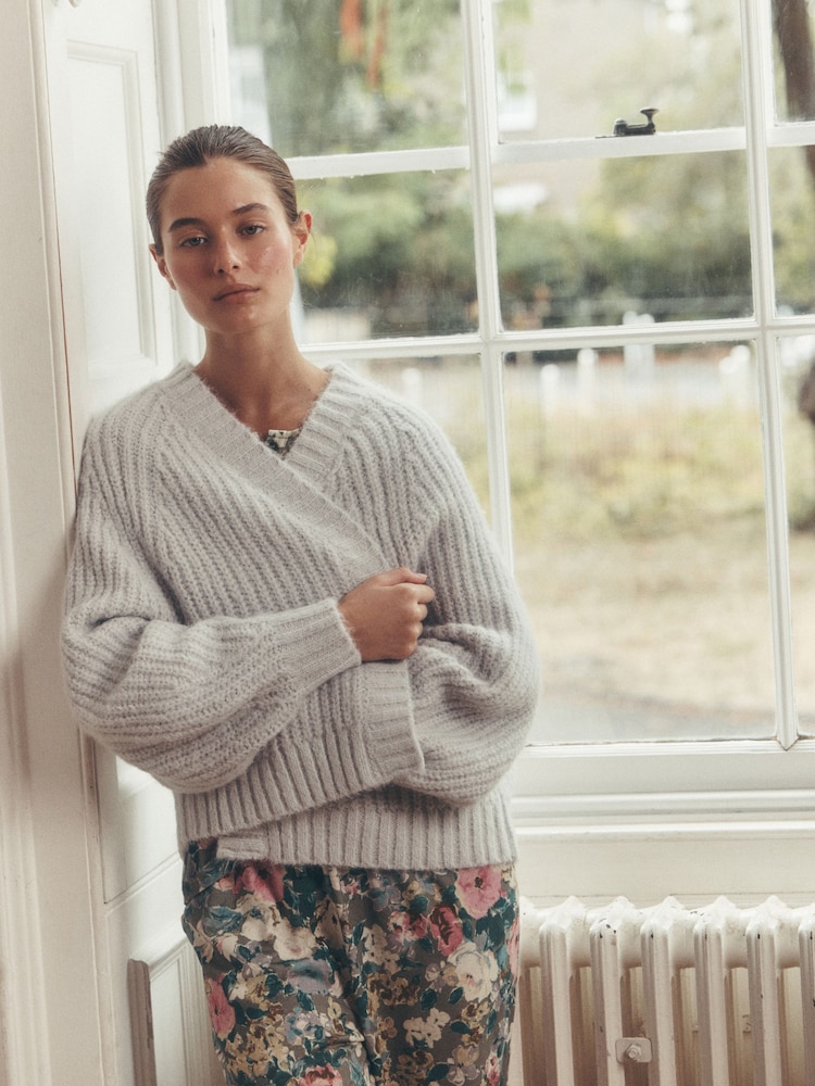 Laura Ashley Chunky Knitted Lounge Cardigan - Imagen 1 de 8
