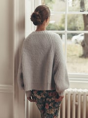 Laura Ashley Chunky Knitted Lounge Cardigan - Imagen 3 de 8