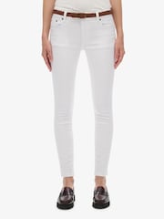 Superdry White Mid Rise Skinny Jeans - Image 1 of 8