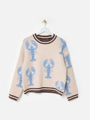 Oliver Bonas Lobster Crew Neck Knitted Jumper - Изображение 3 7