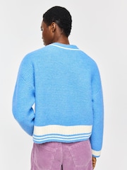 Oliver Bonas Striped Crew Neck Knitted Jumper - Imaginea 2 din 8