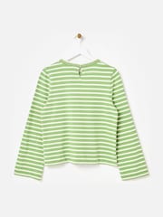 Oliver Bonas Striped Heart Embroidered Long Sleeve Top - Изображение 3 7