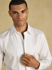 Joules Pleated Bib Front Dress Shirt - Bild 3 av 5